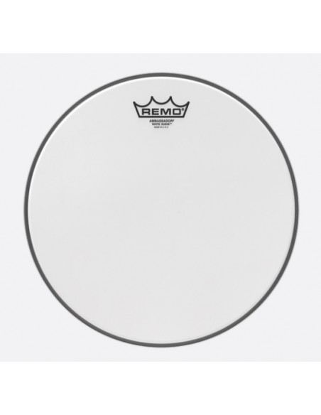 Remo BA-0812-WS Ambassador White Suede 12