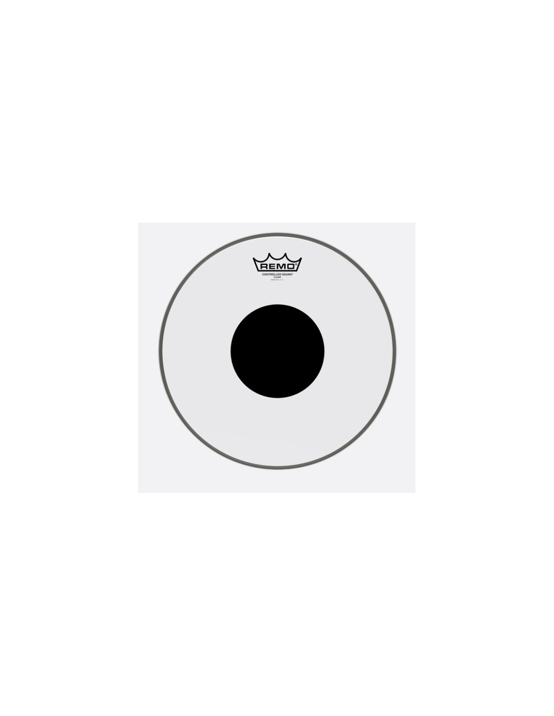 Remo CS-0314-10 Controlled Sound Top Black Dot Clear 14