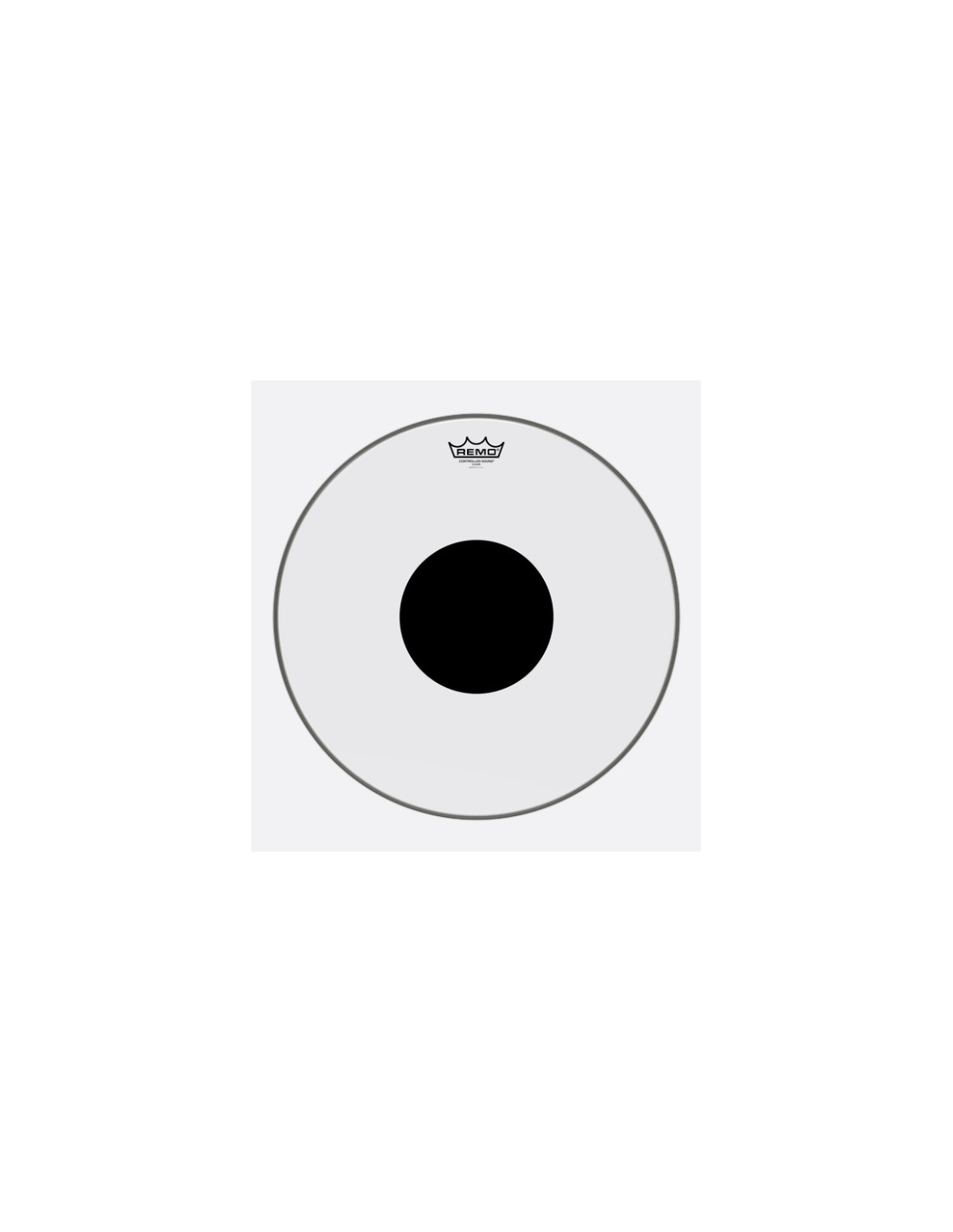 Remo CS-0318-10 Controlled Sound Top Black Dot Clear 18