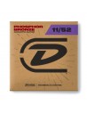 Dunlop DAP1152 - Juego de 6 guitarras acústicas de bronce fosforoso, luz media