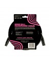 Cable de micrófono Ernie Ball 6388 PVC negro de 6 m