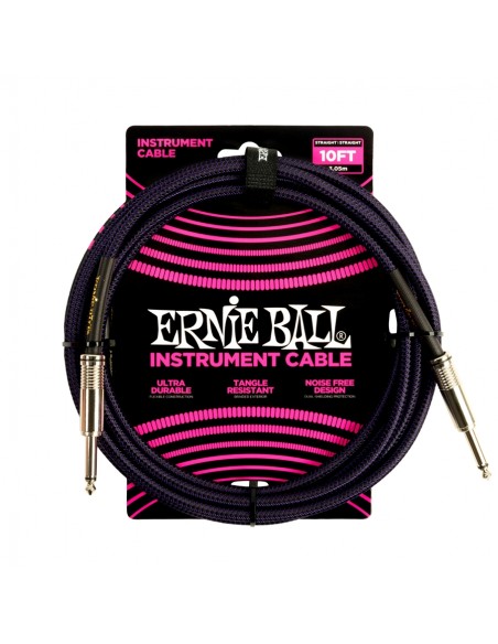 Ernie Ball 6393 Braided Straight Straight 3 mt