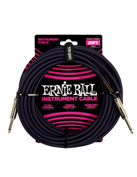 Ernie Ball 6397 Braided Straight Straight 7.6 mt
