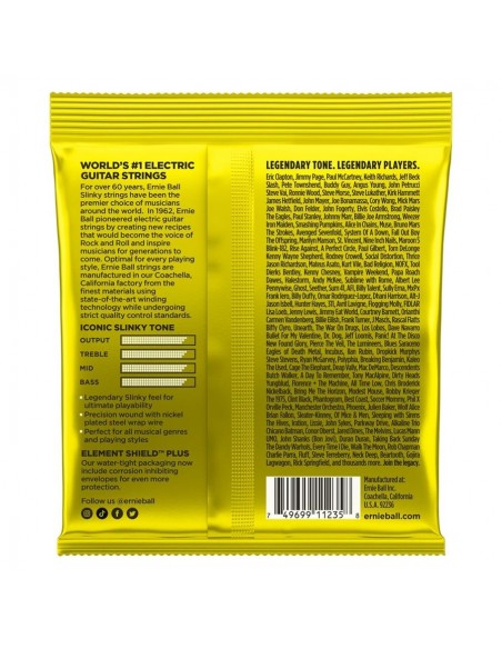 Ernie Ball 3627 Beefy Slinky Nckl Wnd 3 Pk 11 54