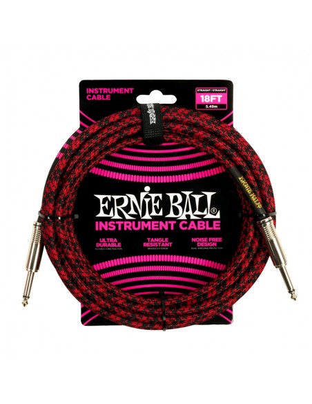 Ernie Ball 6396 Braided Straight Straight 5.5m