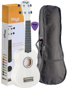 STAGG US-WHITE UKULELE...