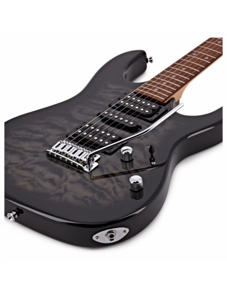 Ibanez GRX70QA Transparent Black Sunburst
