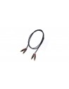 Cable de audio de 2 m con conector RCA de 4 pines y 2 conectores RCA de 2 pines.
