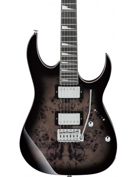 Ibanez GRG220PA1-BKB Transparent Brown Black Burst