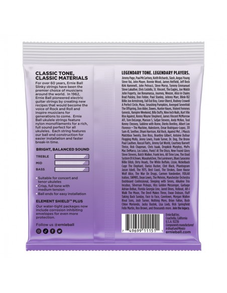 Ernie Ball 2327 Corde per Ukulele G