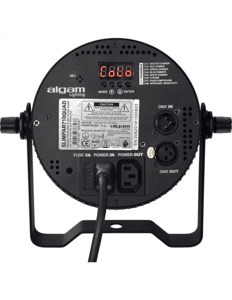 Algam Lighting SLIMPAR-710-QUAD Proiettore Par LED 7 x 10W RGBW