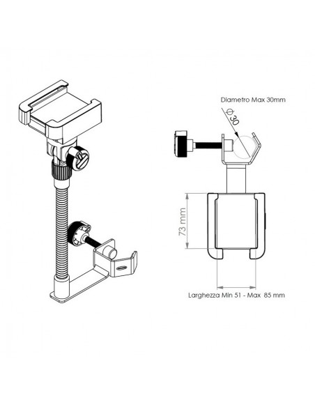 Quik Lok SMS/001 Supporto per Smartphone