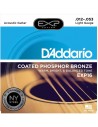 Bronze phosphoreux avec revêtement D'Addario EXP16, clair, 12-53