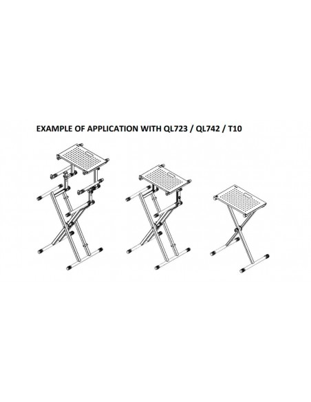TOP/001 Metallregal 54 x 35 cm