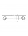Cable DMX de 3 pines DMX/1401-3