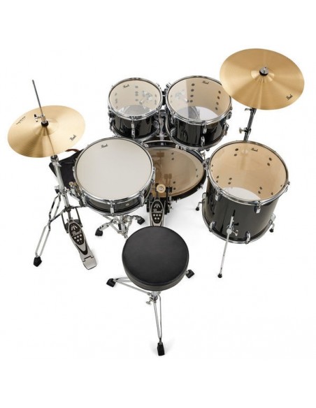 Pearl Roadshow RS-525SC/C 31 Jet Black con Piatti Sabian