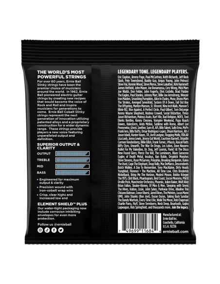 Ernie Ball  2712 Primo Slinky Cobalt Guit 9.5-44