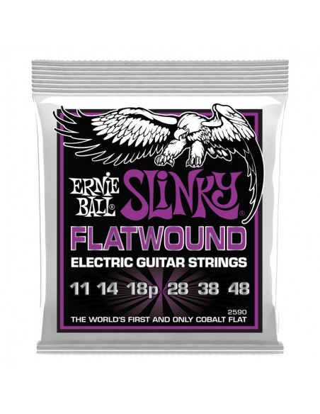 Ernie Ball 2590 Slinky Flatwound El Guit 11-48