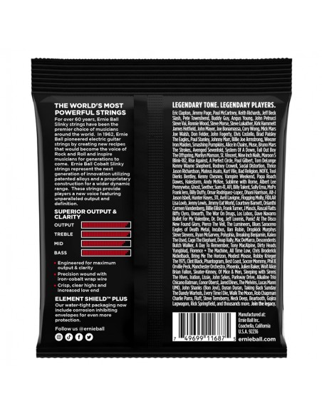 Ernie Ball 2716 Burly Slinky Cobalt Guitar 11-52