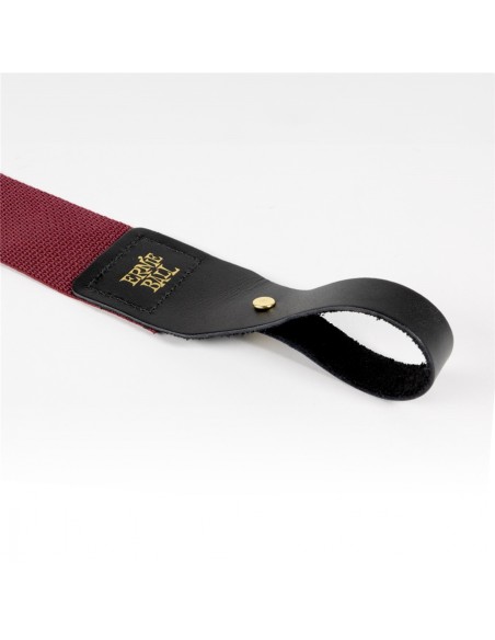 Ernie Ball 5367 Polypro Acoustic Gtr Strap Burgundy