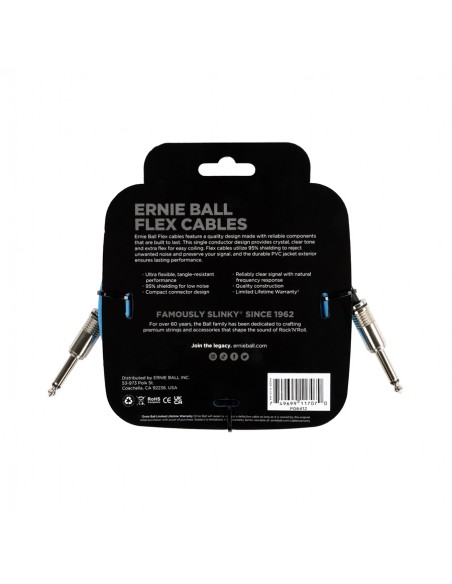 Ernie Ball 6412 Flex Cable Blue 3m