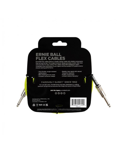 Ernie Ball 6414 Flex Cable Green 3m