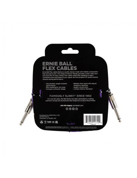 Ernie Ball 6415 Flex Cable Purple 3m