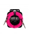 Cable flexible Ernie Ball 6418 rosa de 6 m