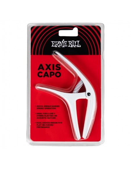 Ernie Ball 9616 Axis Dual Radius Capo White