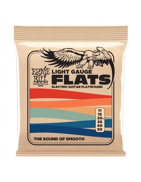 Ernie Ball 2580 Light Flat El Guitar 11-50