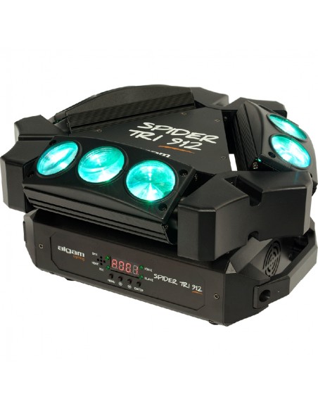SPIDER-TRI-912 Motorisierte Mini-Beambars 9x12W