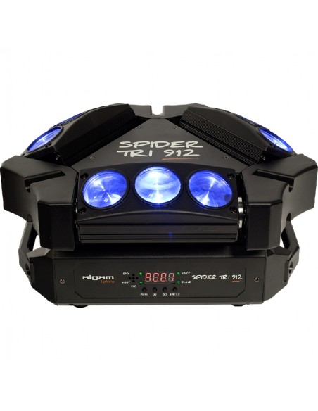SPIDER-TRI-912 Motorisierte Mini-Beambars 9x12W