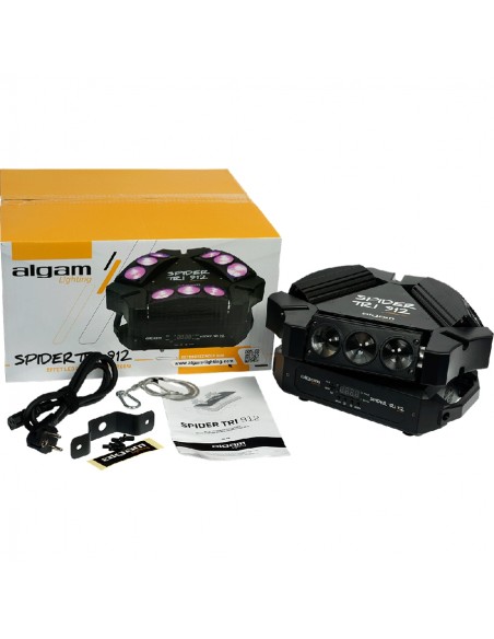 SPIDER-TRI-912 Mini Motorized Beam Bars 9x12W
