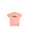 ZATS0041 - T-Shirt mit Logo in Muschelrosa - S