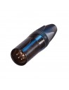 Neutrik NC5MXX-B Cannon XLR-Stecker, 5-polig, Schwarz