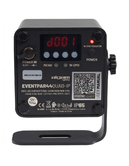 EVENTPAR44-QUAD-IP Par LED 4x4W IP65 Batería