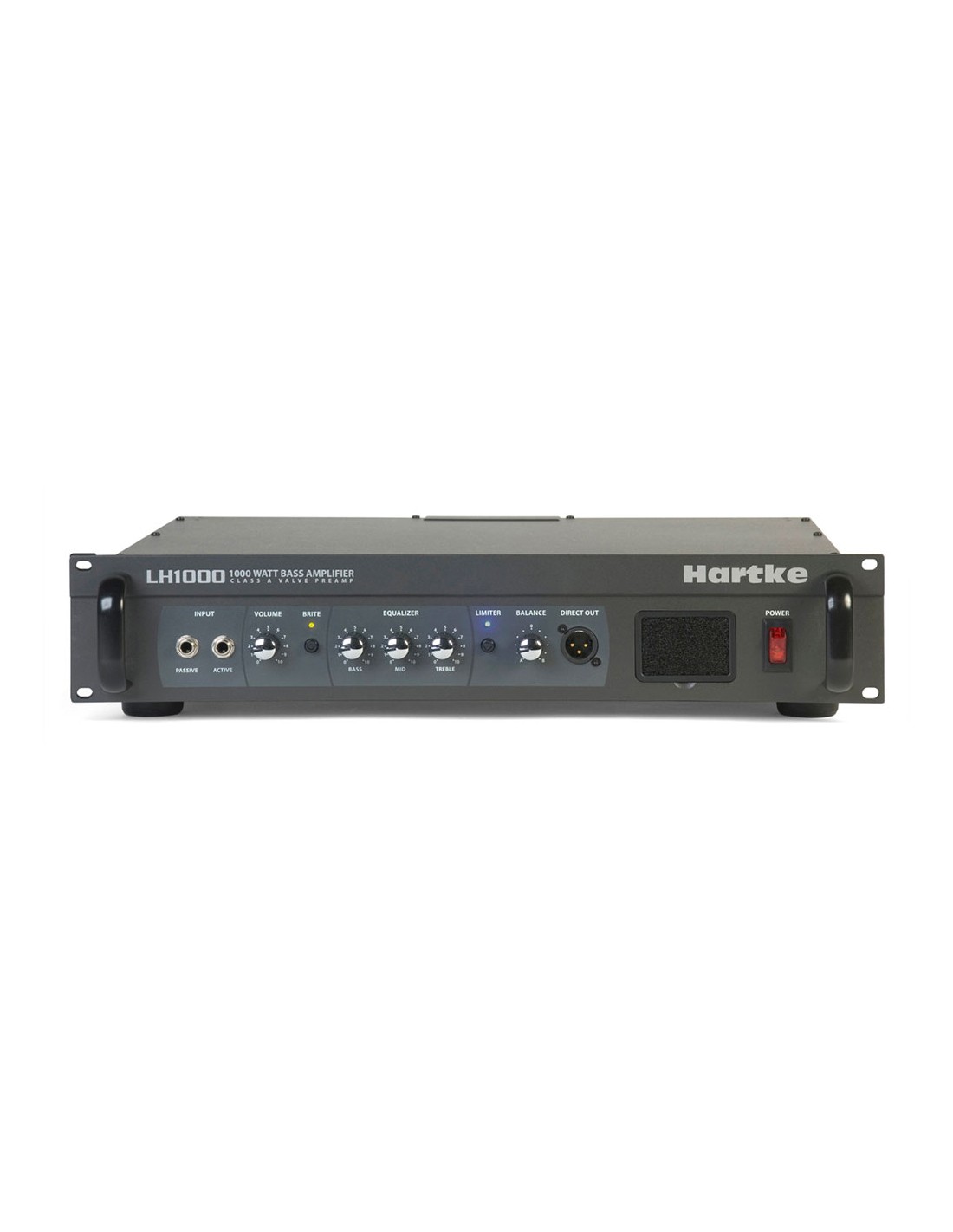 LH1000 - 1000W @ 4 Ohm/500W @ 8 (bridged mono) - 2 x 225W @ 8/2 x 320W @ 4/2 x 545W @ 2 (dual parallel) Hartke