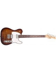 HYBRID 55 - Chitarra elettrica con sistema piezo - Tiger's Eye Burst Michael Kelly