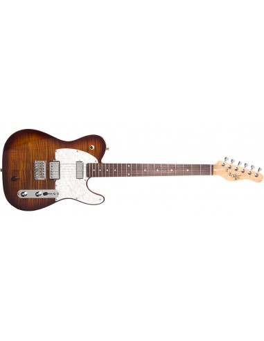 HYBRID 55 - Chitarra elettrica con sistema piezo - Tiger's Eye Burst Michael Kelly