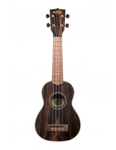 KA-EBY-S - Ukulele soprano Striped Ebony - c/borsa Kala