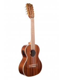 KA-8E - Ukulele tenore 8 corde Gloss Mahogany elettrificato - c/borsa Kala