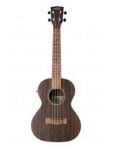 KA-EBY-TE - Ukulele tenore Striped Ebony elettrificato - c/borsa Kala