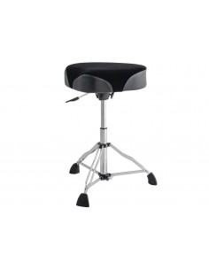 PSN-12HM - seggiolino Hydraulic - seduta a sella tessuto Nero/Grigio - gamba doppia Dixon