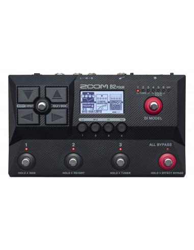 B2 FOUR - Pedaliera multieffetto per basso Zoom