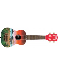 UK-SURFARI - Ukulele soprano c/grafiche - c/borsa Kala