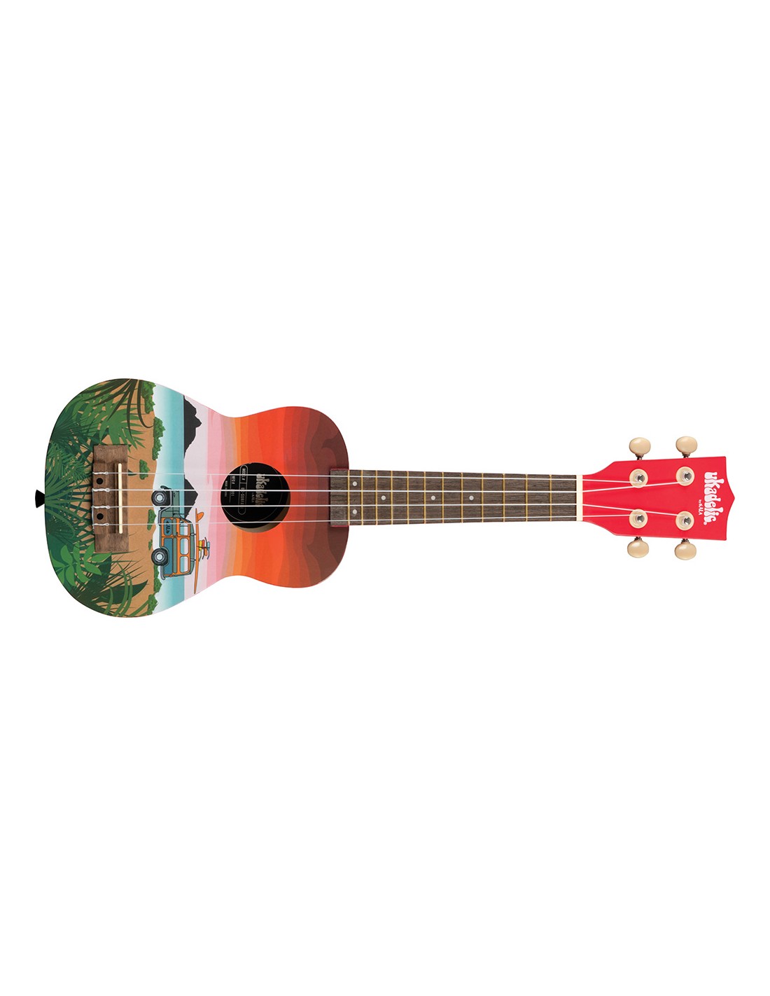 UK-SURFARI - Ukulele soprano c/grafiche - c/borsa Kala
