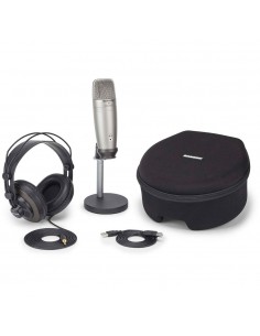 C01U Pro Podcasting Pack - Pack con microfono USB a condensatore e accessori Samson
