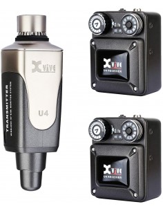 U4R2 IN-EAR MONITOR Sistema monitor wireless digitale a 2 ricevitori Xvive