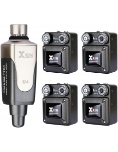 U4R4 IN-EAR MONITOR Sistema monitor wireless digitale a 4 ricevitori Xvive