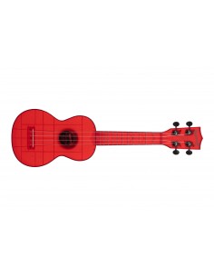 KA-WMT-RD-S - Ukulele soprano Transparent Maritime Red - c/borsa Kala